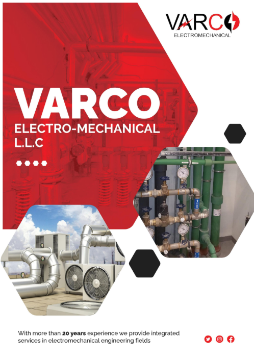 قالب بروفايل شركة مقاولات varco
